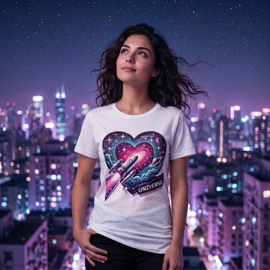 Erforschung des Universums-Designs der Liebe Tri-Blend Shirt