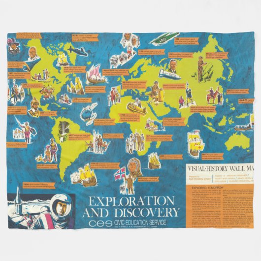 Erforschung und Entdeckung Fleecedecke (Vorderseite (Horizontal))