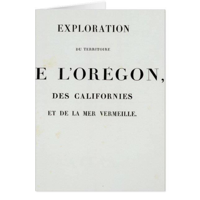 Erforschung von Oregon 3 (Vorne)