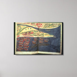 Erforschungskarte von Surat Leinwanddruck