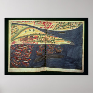 Erforschungskarte von Surat Poster