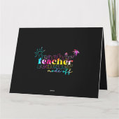 Erfreulicher Lehrermodus am letzten Schulsommer B Karte (Rückseite)