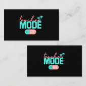 Erfreulicher Lehrermodus am letzten Schulsommer B Visitenkarte (Vorne/Hinten)