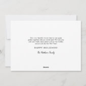 Erfreulicherweise wieder das moderne Foto Feiertagskarte (Rückseite)