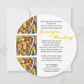 erfreut über die Tora (gerundet) Einladung (Vorderseite)