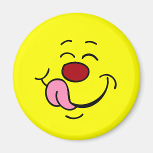 Erfreutes Gesicht Grumpey Magnet