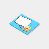 Erfreutes Gesicht Grumpey Post-it Klebezettel (angewinkelt)