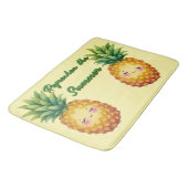 Erfrischen Sie die Sommer-Glück-Pineapple-Badmatte Badematte (Schrägansicht)
