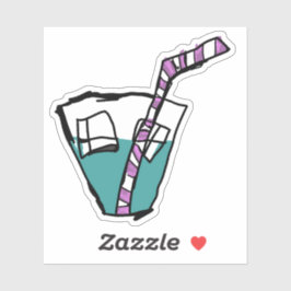 erfrischend aufkleber