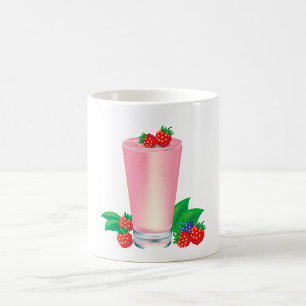 Erfrischend Berry Smoothie Pink Drink Kaffeetasse
