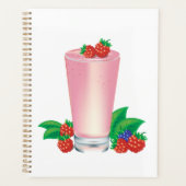 Erfrischend Berry Smoothie Pink Drink Planer (Vorderseite)