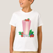 Erfrischend Berry Smoothie Pink Drink T-Shirt (Vorderseite)