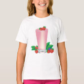 Erfrischend Berry Smoothie Pink Drink T-Shirt (Vorderseite)