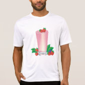 Erfrischend Berry Smoothie Pink Drink T-Shirt (Vorderseite)