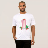 Erfrischend Berry Smoothie Pink Drink T-Shirt (Vorne ganz)