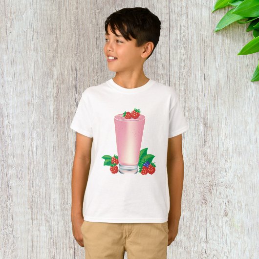 Erfrischend Berry Smoothie Pink Drink T-Shirt