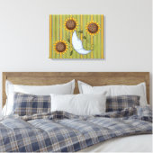 Erfrischend Moon Wrapped Canvas Leinwanddruck (Insitu (Schlafzimmer))