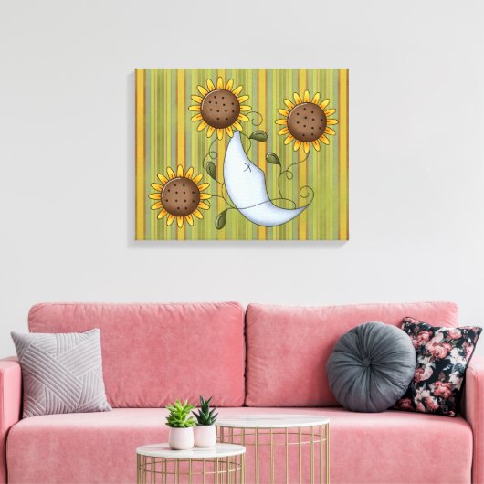 Erfrischend Moon Wrapped Canvas Leinwanddruck (Insitu (Wohnzimmer))