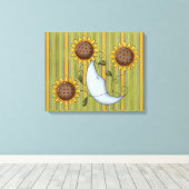 Erfrischend Moon Wrapped Canvas Leinwanddruck (Insitu (Holzboden))