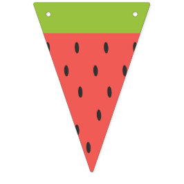 Erfrischend Sommer Wassermelone. Wimpelkette