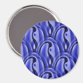 Erfrischende Augenblicke in Blau... Magnet (Vorderseite/Rückseite)