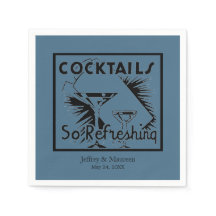 Erfrischende Cocktails Aquamarines blaues Party