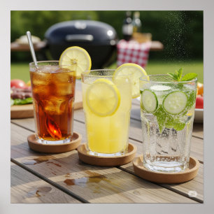 Erfrischende Cookout-Getränke Poster