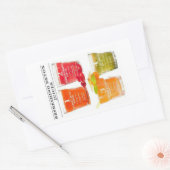 Erfrischende Detox-Juices Rechteckiger Aufkleber (Umschlag)