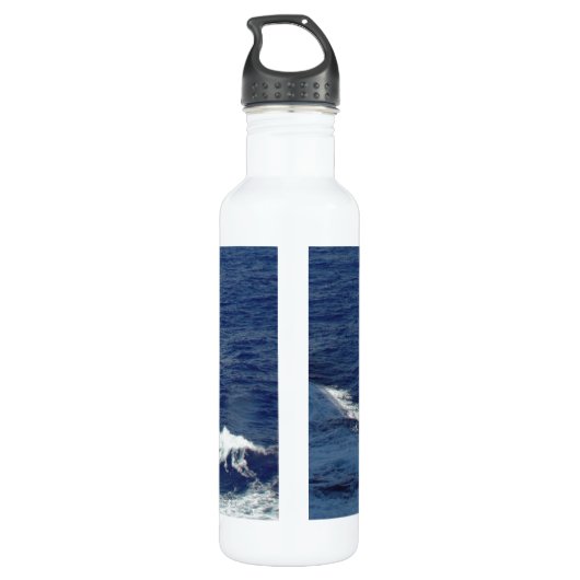 Erfrischende Meereswellen Trinkflasche (Rückseite)