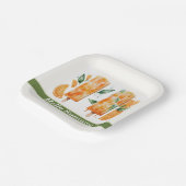 Erfrischende Orangenbläschen, HELLO SOMMER Pappteller (Gewinkelt)