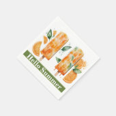 Erfrischende Orangenbläschen, HELLO SOMMER Serviette (Ecke)