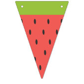 Erfrischende Sommermelone. Wimpelkette (Dritte Fahne)