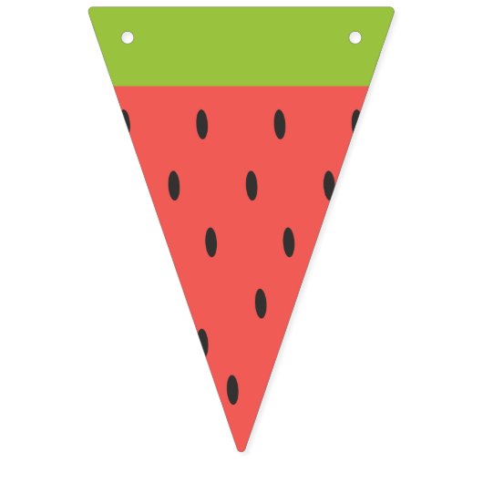 Erfrischende Sommermelone. Wimpelkette (Dritte Fahne)