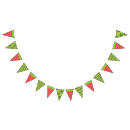 Erfrischende Sommermelone. Wimpelkette