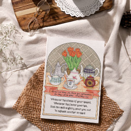 Erfrischende Teapots Freundschaftskarte Dankeskarte