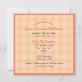 Erfrischende Teepakete mit dem Party "Tea Scriptur Einladung (Vorderseite)