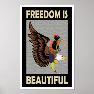 Erfrischende Vögel fliegen Poster