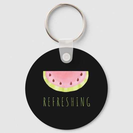 Erfrischende Wassermelone Schlüsselanhänger (Vorderseite)