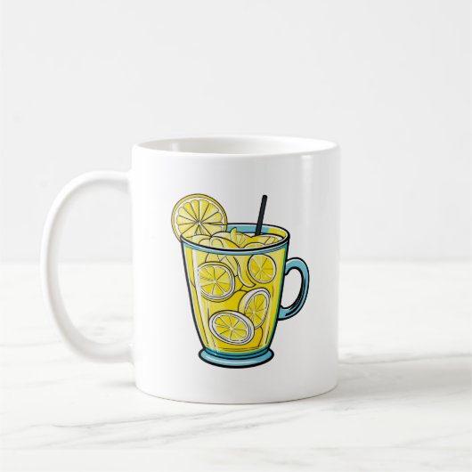 Erfrischender Cup der Tasse Lemonade (Links)