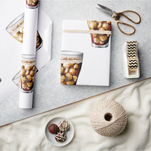 Erfrischender Eiskalter Soda Drink mit Bläschen Geschenkpapier