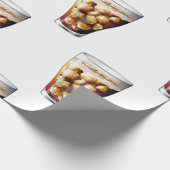 Erfrischender Eiskalter Soda Drink mit Bläschen Geschenkpapier