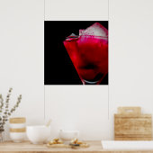 Erfrischender roter und rosa Cocktail Poster (Küche)