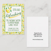 Erfrischender Sommerlemon Pop von Mitteilungskarte (Vorne/Hinten)