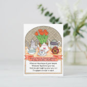 Erfrischender Teekorb Inspirationsquelle Postkarte (Stehend Vorderseite)