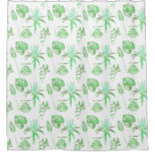 Erfrischender Tropenduschvorhang Duschvorhang (Vorderseite)