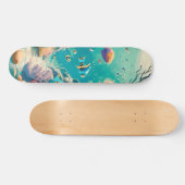 Erfrischendes Leben im Ozean Skateboard (Horizontal)