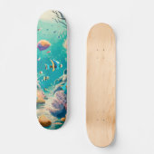 Erfrischendes Leben im Ozean Skateboard (Vorderseite)
