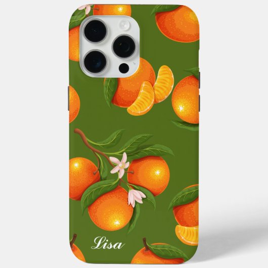 Erfrischendes Orangenmuster Case-Mate iPhone Hülle (Rückseite)