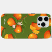 Erfrischendes Orangenmuster Case-Mate iPhone Hülle (Rückseite (Horizontal))