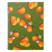 Erfrischendes Orangenmuster Notizblock (Vorderseite)